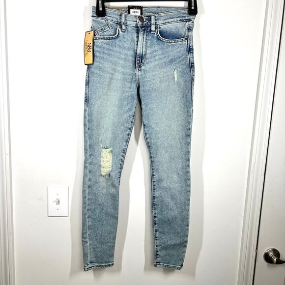 Rock & Republic Women's High Roller High Rise Skinny Jean Size 4 Blue Stretch - Picture 2 of 13